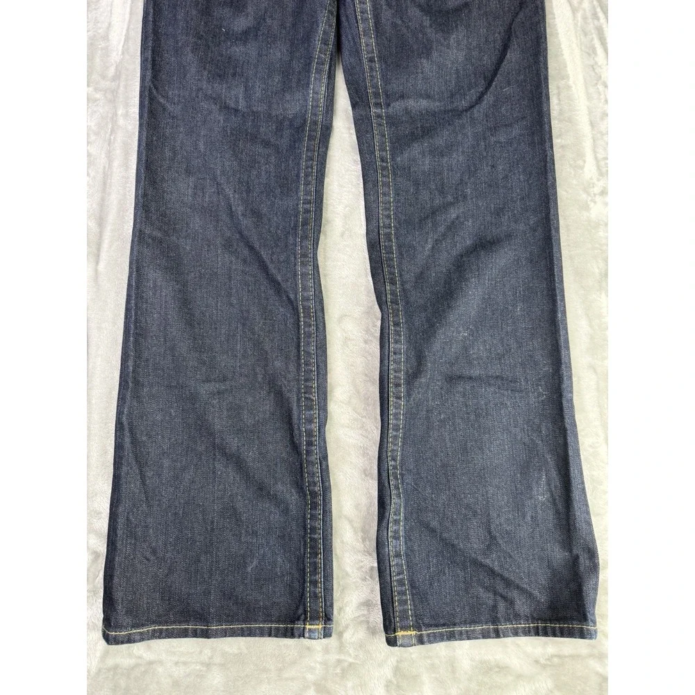 Vintage True Religion Section Ricky Red Horseshoe Stitching Jeans Sz 36 38x34